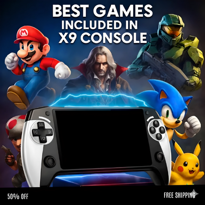 PORTABLE GAMING CONSOLE – RETRO GAMES, HD DISPLAY & DUAL CONTROLS