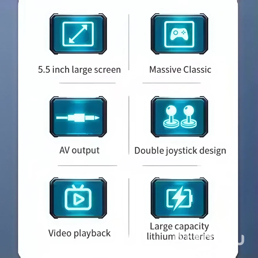 PORTABLE GAMING CONSOLE – RETRO GAMES, HD DISPLAY & DUAL CONTROLS